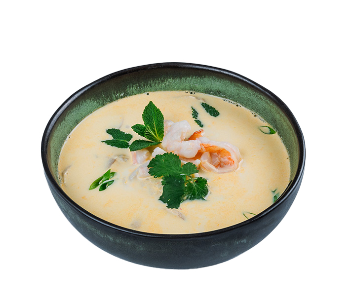 Тайский сырный суп с морепродуктами Тайский сырный суп с морепродуктами